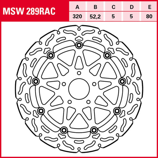 Bremsscheibe TRW MSW289RAC