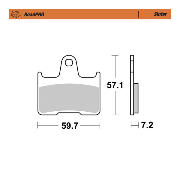 Bremsbelag Moto-Master 414402 RoadPRO Sinter hinten