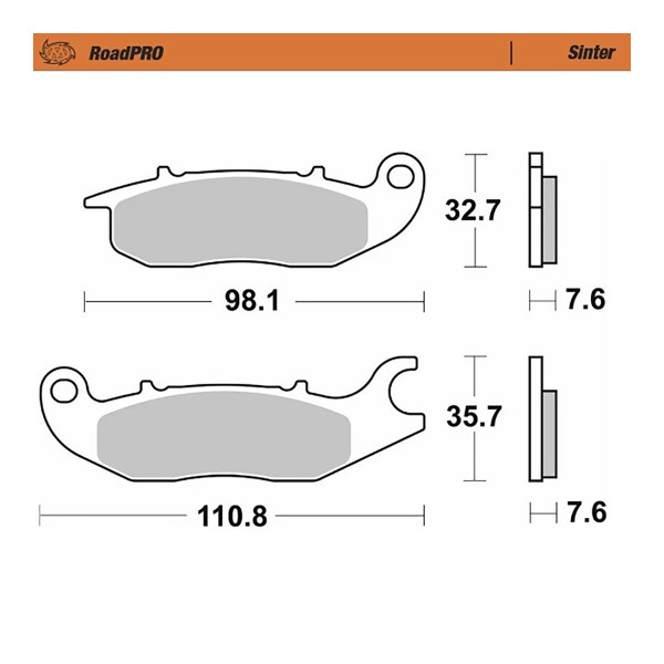 Bremsbelag Moto-Master 409701 RoadPRO Sinter vorne