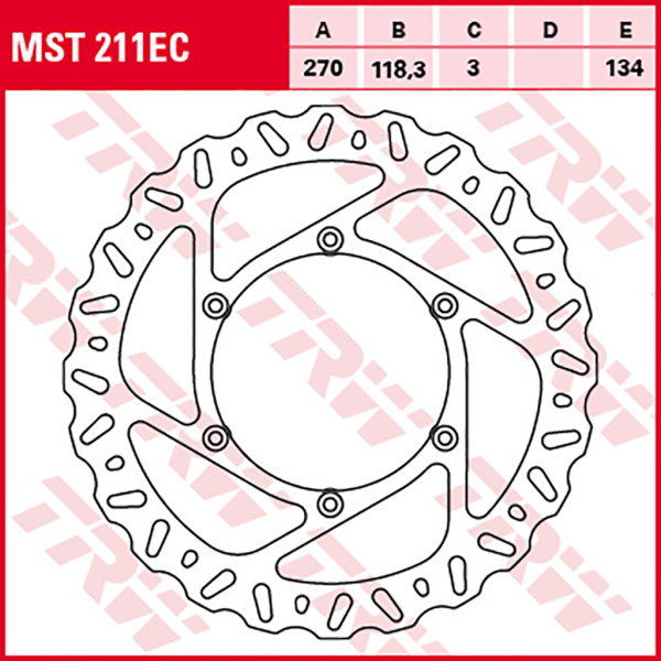 Bremsscheibe TRW MST211EC Eco Offroad