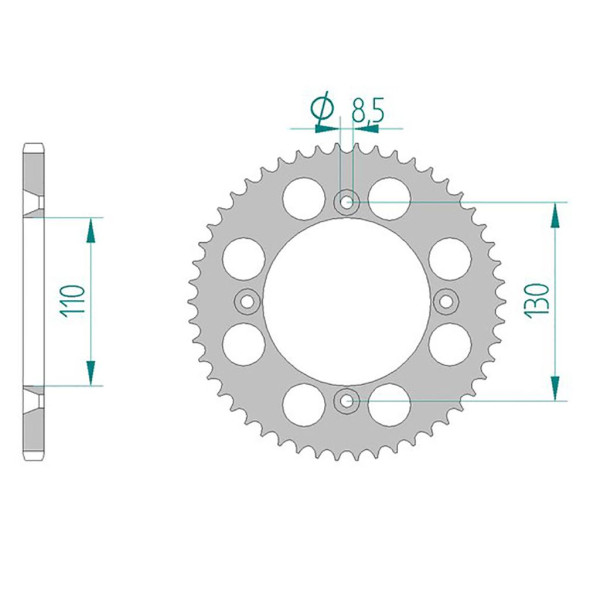 AFAM Kettenrad ALU #420 56 Zähne 11104N-56