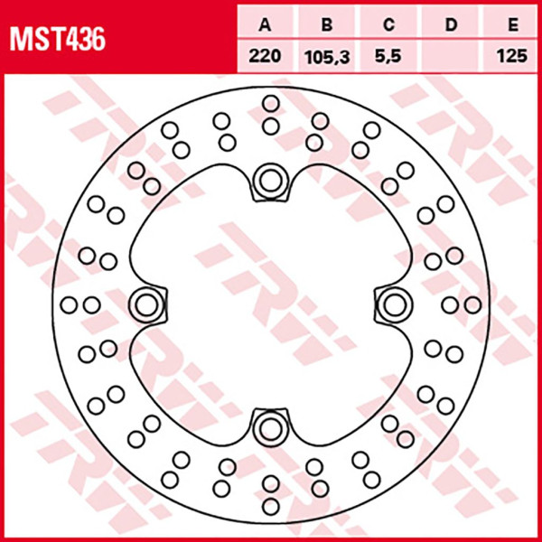 Bremsscheibe TRW MST436