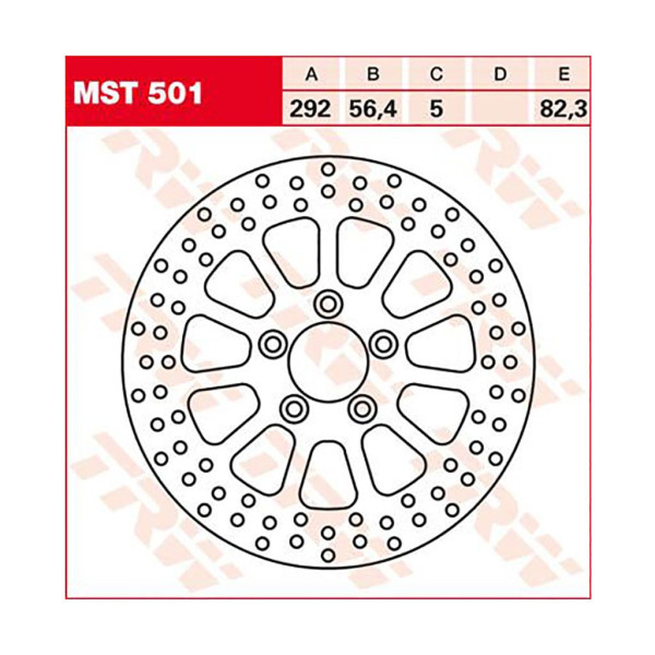 Bremsscheibe TRW MST501