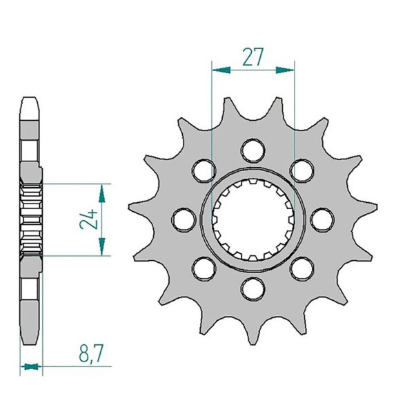 AFAM Ritzel #525 15 Zähne 22901-15