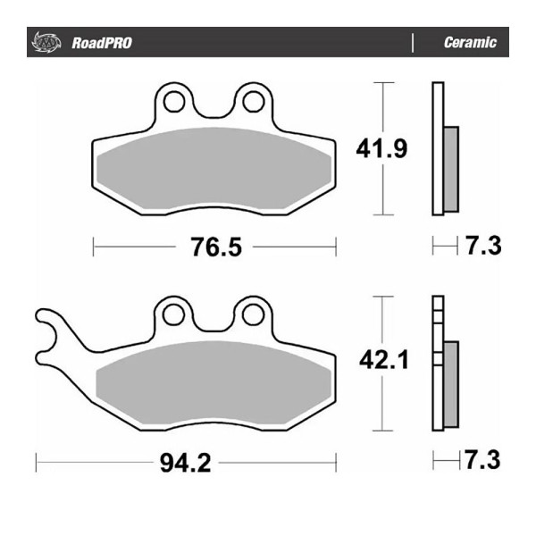 Bremsbelag Moto-Master 416404 RoadPRO Ceramic