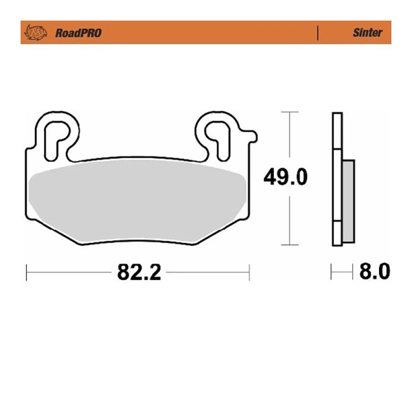 Bremsbelag Moto-Master 416701 RoadPRO Sinter vorne