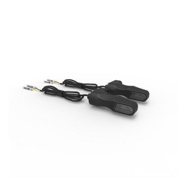 LED Blinker Motoism Union Evo 1 Paar matt-schwarz mit E-Prüfzeichen