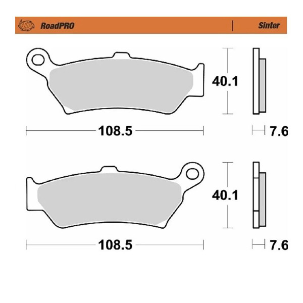 Bremsbelag Moto-Master 416802 RoadPRO Sinter hinten