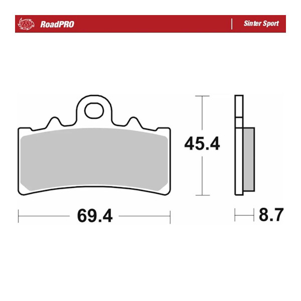 Bremsbelag Moto-Master 407605 RoadPRO Sinter vorn