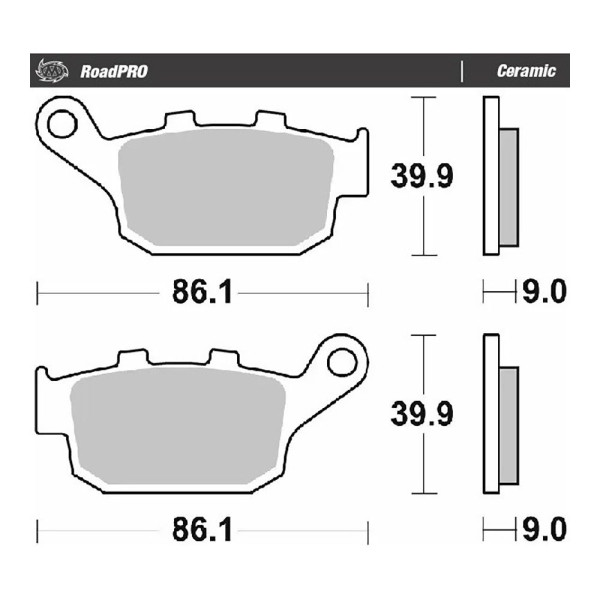 Bremsbelag Moto-Master 407704 RoadPRO Ceramic