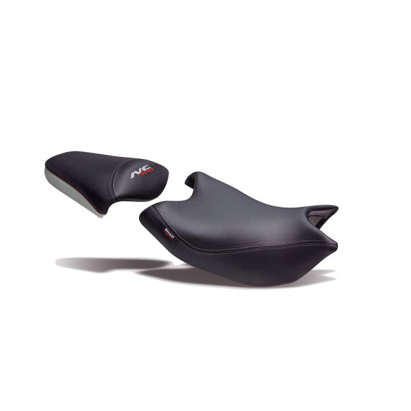 Sitzbank SHAD SHH0NS709CN Schwarz/Grau mit roter Naht ohne Logo