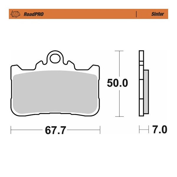 Bremsbelag Moto-Master 415101 RoadPRO Sinter vorne