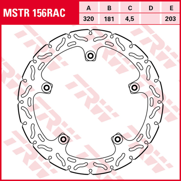 Bremsscheibe TRW MSTR156RAC revited
