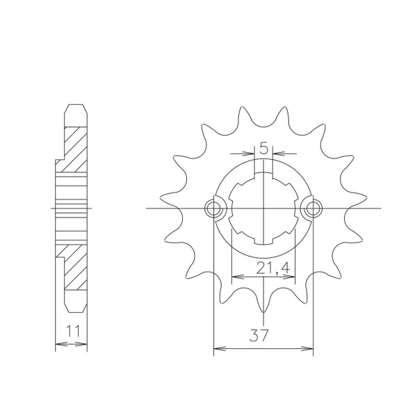 Esjot Ritzel #520 15 Zähne 50-32126-15