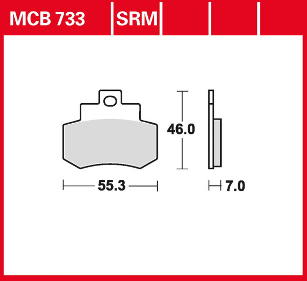 Bremsbelag TRW MCB733SRM Sinter