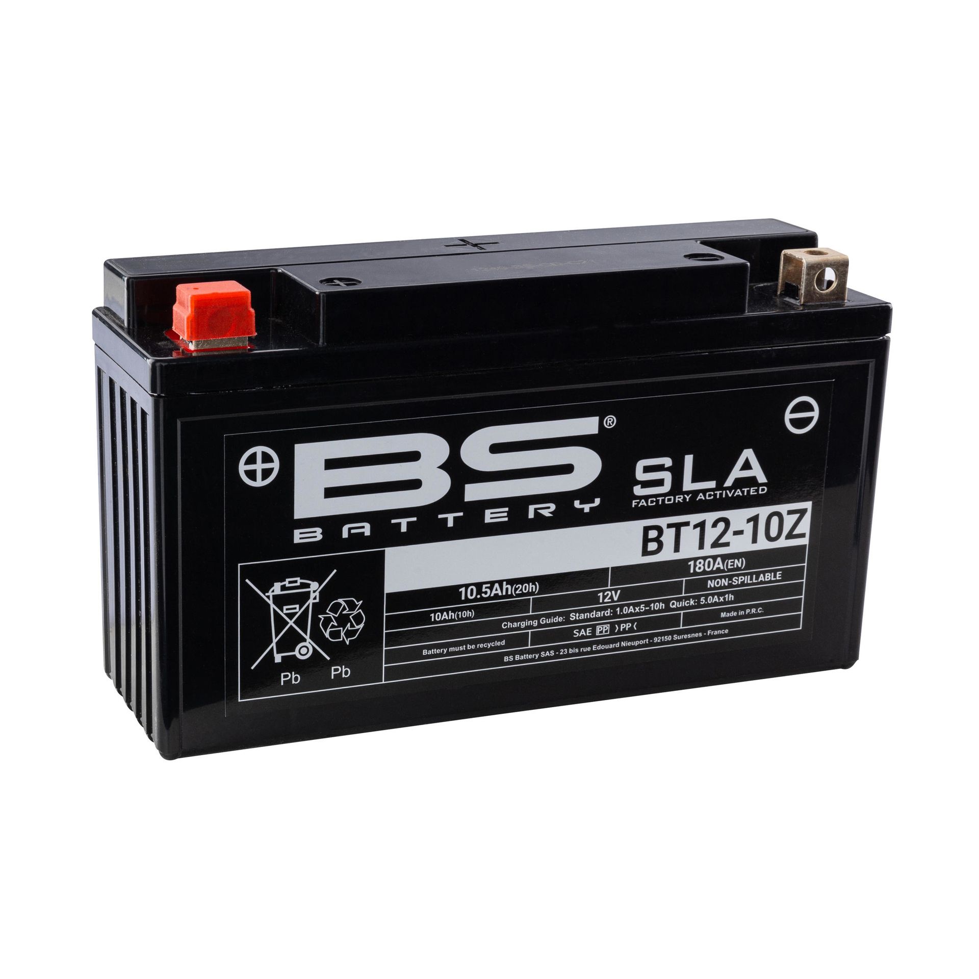 Batterie 12V 10AH YT12-10Z Gel BS-Battery
