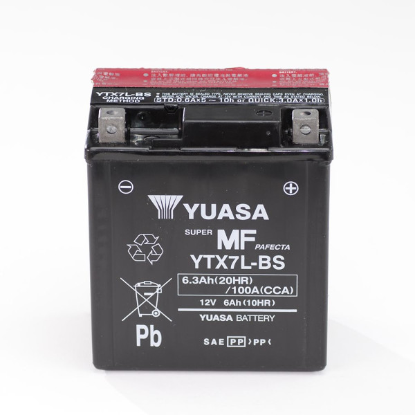 Batterie 12V 6AH YTX7L-BS Wartungsfrei Yuasa 50614