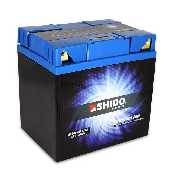 Batterie 12V 8,2AH(30AH) YIX30L-BS Lithium-Ionen Shido 4 Anschlusse