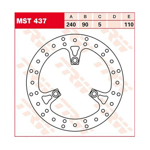 Bremsscheibe TRW MST437