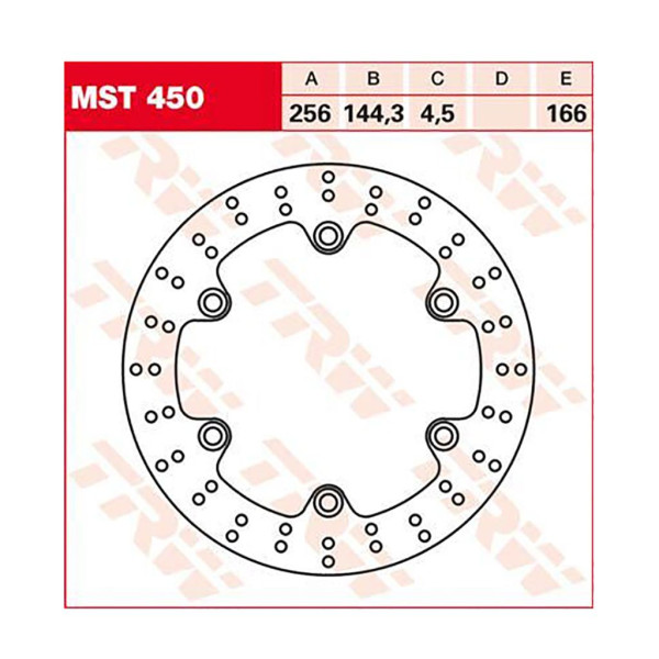 Bremsscheibe TRW MST450