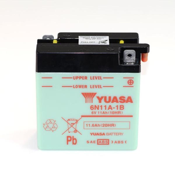 Batterie 6V 11AH 6N11A-1B Blei-Säure Yuasa ohne Säurepack