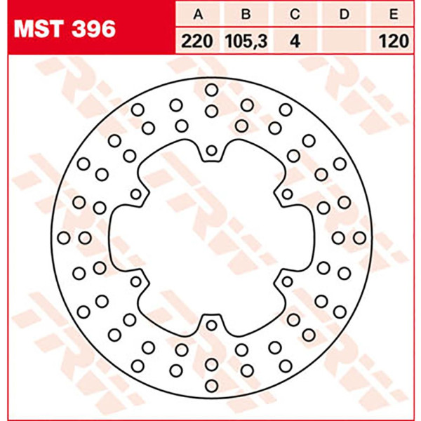 Bremsscheibe TRW MST396