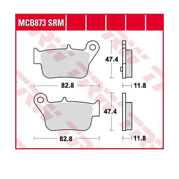 Bremsbelag TRW MCB873SRM Sinter