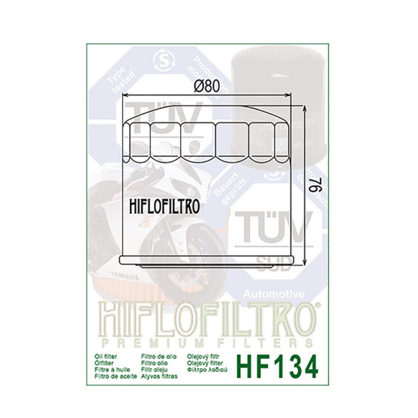 Hiflo Ölfilter Schwarz HF134