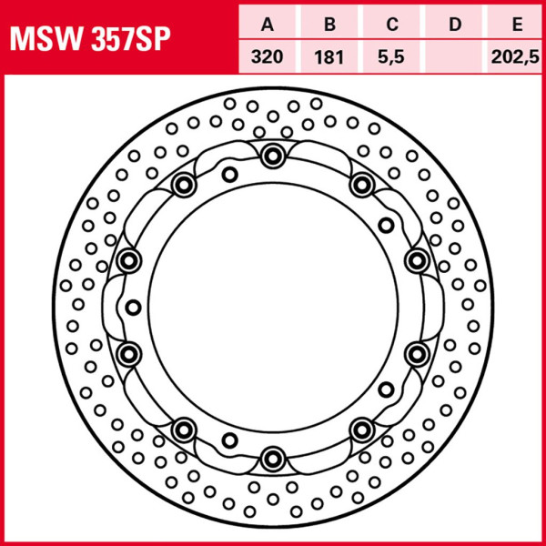 Bremsscheibe TRW MSW357SP
