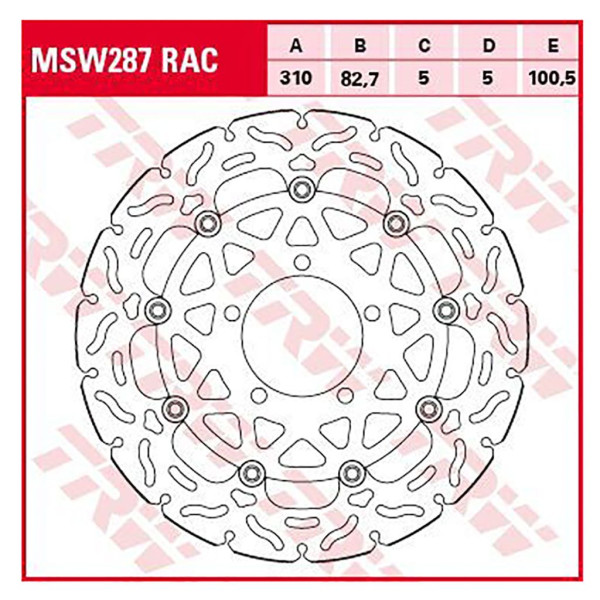 Bremsscheibe TRW MSW287RAC