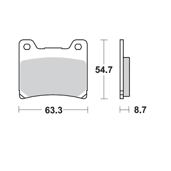 Bremsbelag Moto-Master 401802 RoadPRO Sinter hinten