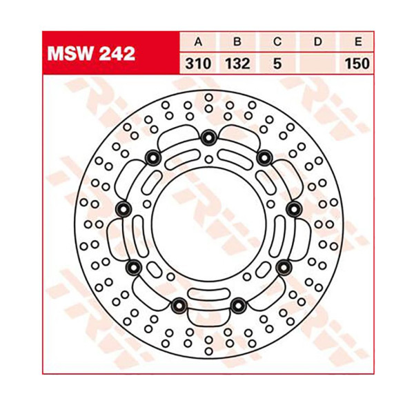 Bremsscheibe TRW MSW242