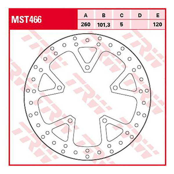 Bremsscheibe TRW MST466