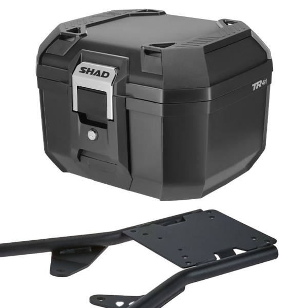Shad Topcase TR41 Terra schwarz mit Gepäckträger 194-159-1189