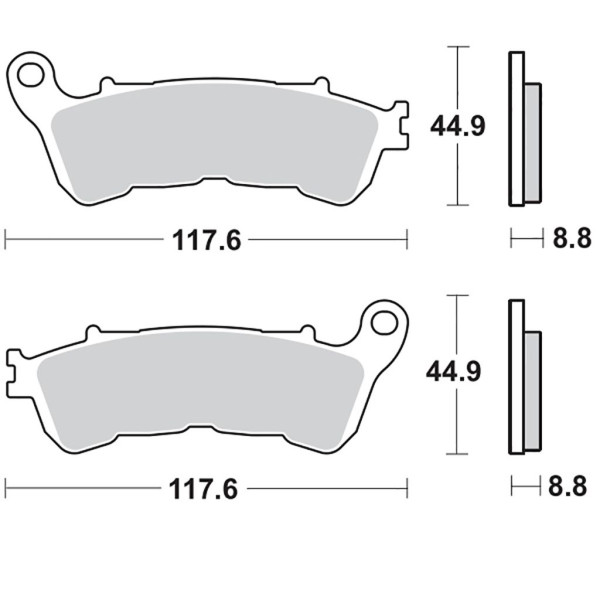 Bremsbelag Moto-Master 406502 RoadPRO Sinter hinten