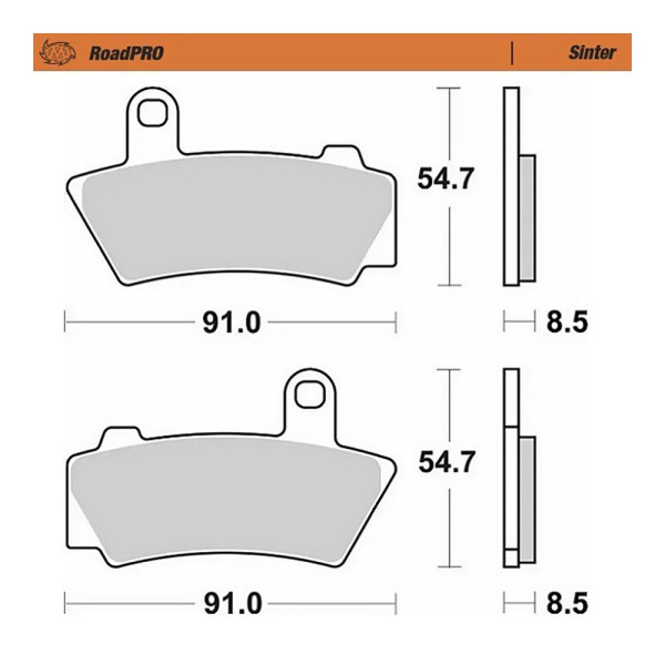 Bremsbelag Moto-Master 415701 RoadPRO Sinter vorne