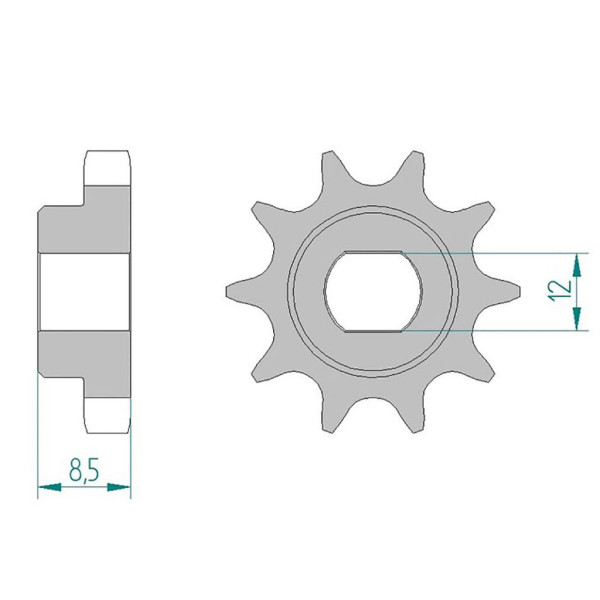 Ritzel 94124-09 #415 für KTM SX 50 09- 9 Zähne