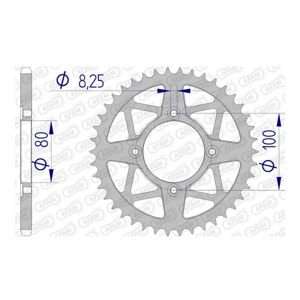 Kettenrad 93320-39 ALU #520