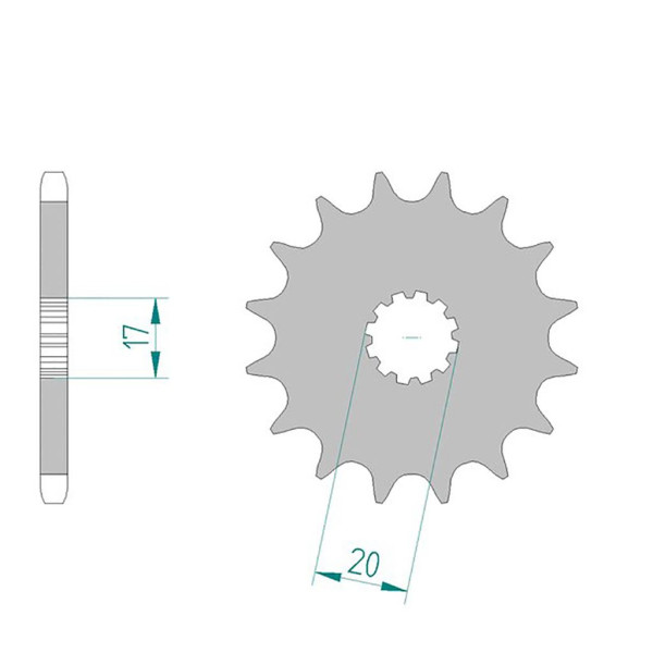 Ritzel 94118-14 #428 14 Zähne