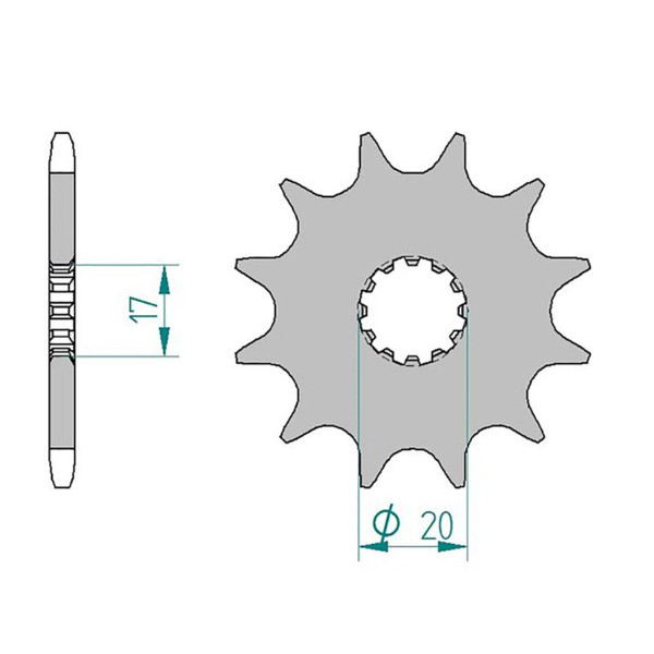 AFAM Ritzel #520 10 Zähne 40300-10