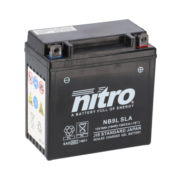 Batterie 12V 9AH YB9L-B Gel Nitro