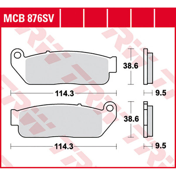 Bremsbelag TRW MCB876SV Sinter Street