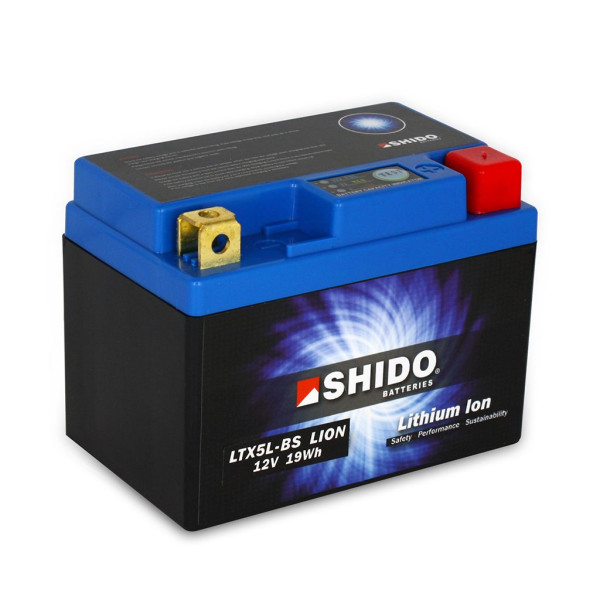 Batterie 12V 1,6AH(4AH) YTX5L-BS Lithium-Ionen Shido 50412
