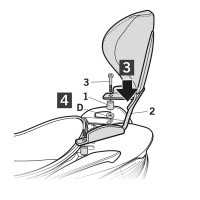 SHAD Montagekit f. Rückenlehne S0BR17RV SHAD Montagekit f. Rückenlehne S0BR17RV