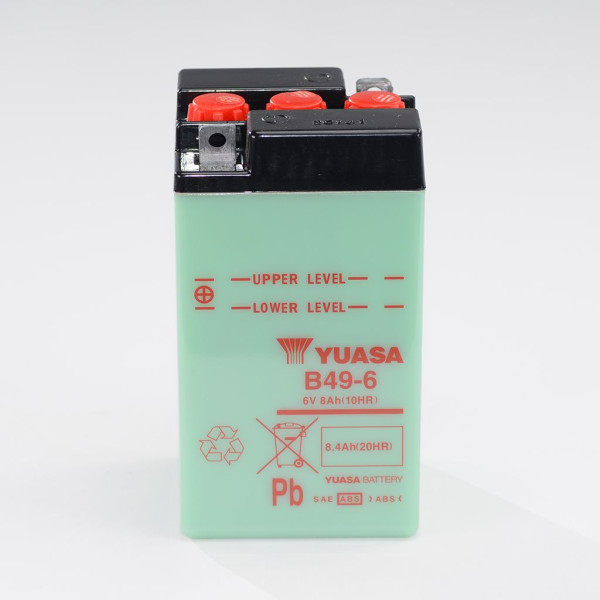 Batterie 6V 8AH B49-6 Blei-Säure Yuasa ohne Säurepack