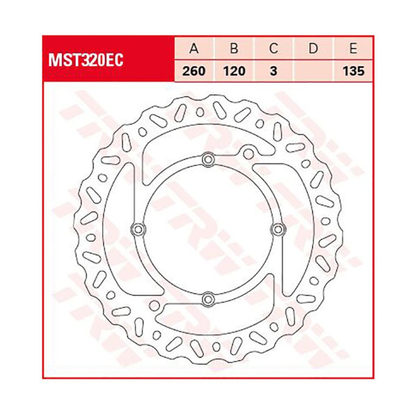 Bremsscheibe TRW MST320EC Eco Offroad