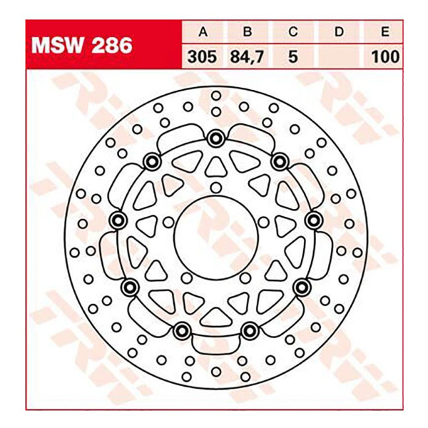 Bremsscheibe TRW MSW286