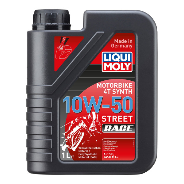 LIQUI MOLY Motoröl Motorbike 4T Synth 10W-50 Street Race 1l