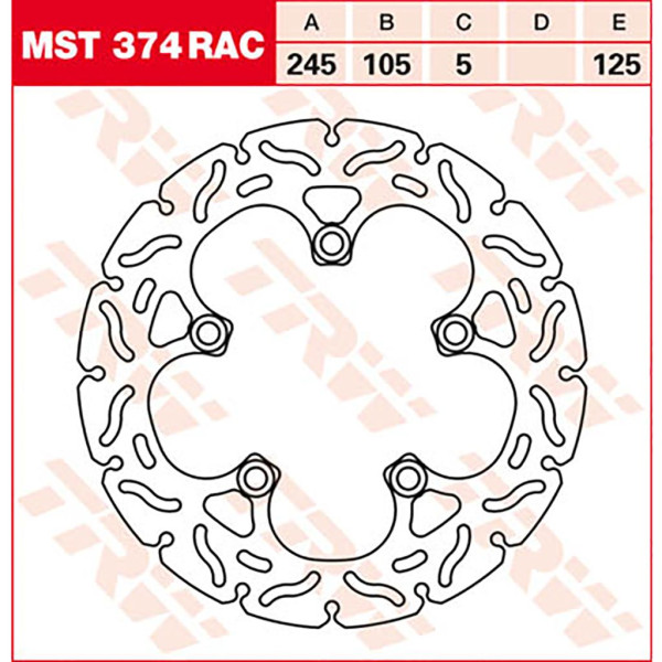 Bremsscheibe TRW MST374RAC