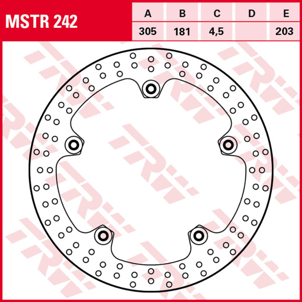 Bremsscheibe TRW MSTR242 revited